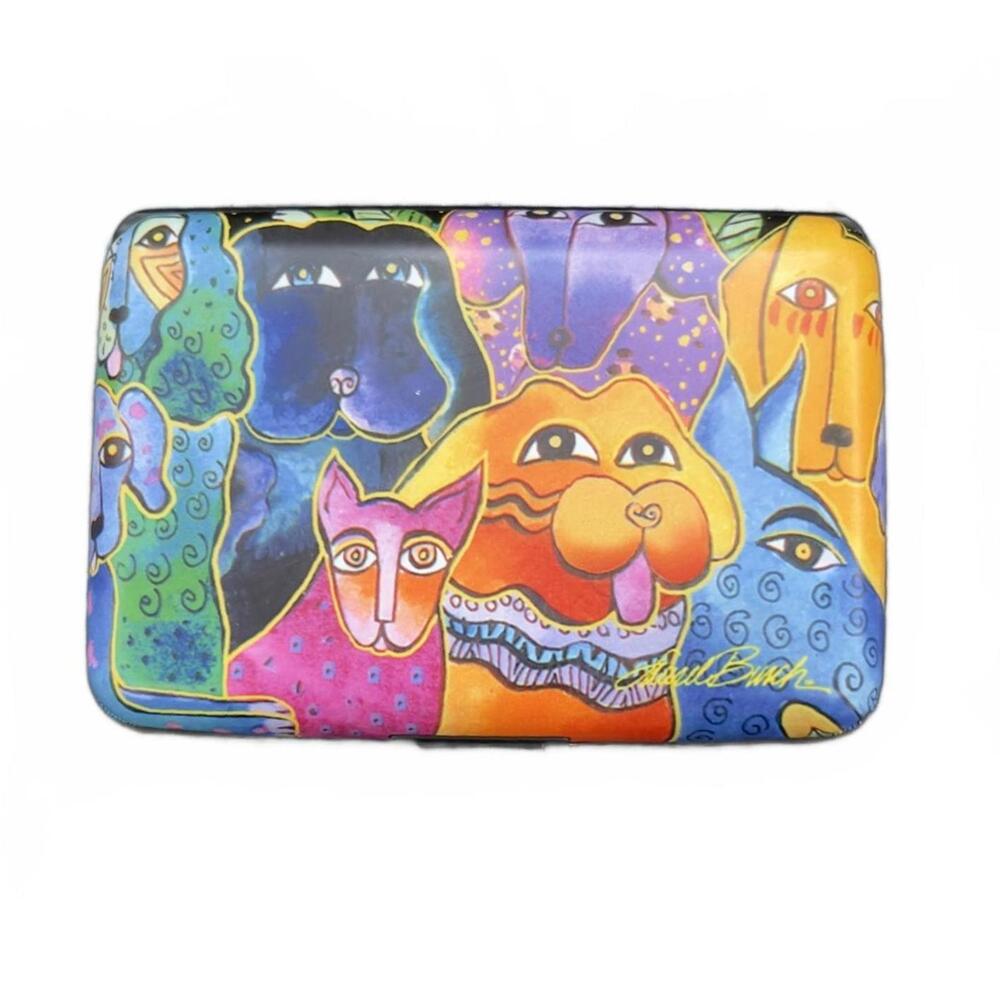 Laurel‎ Burch Armored Wallet with Colorful Dog Art